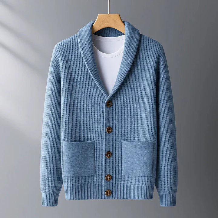 Men's Cardigan 80% Wool And 20% Cashmere
