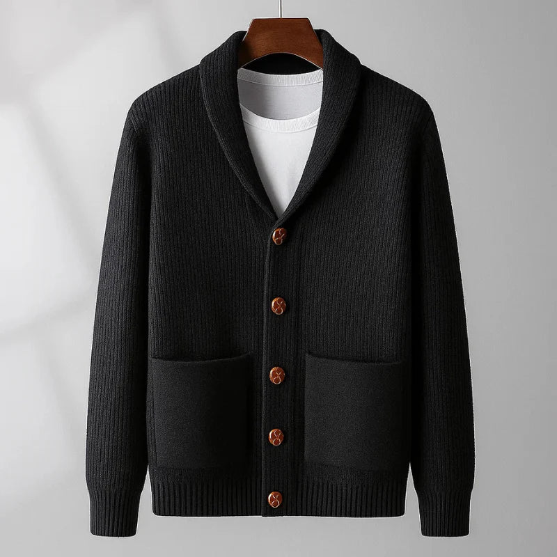 Men's Cardigan 80% Wool And 20% Cashmere