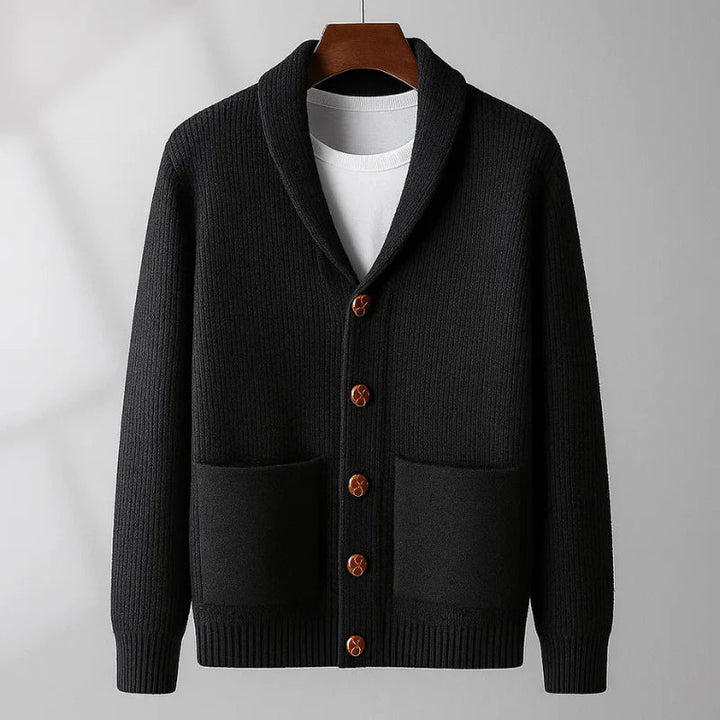 Men's Cardigan 80% Wool And 20% Cashmere