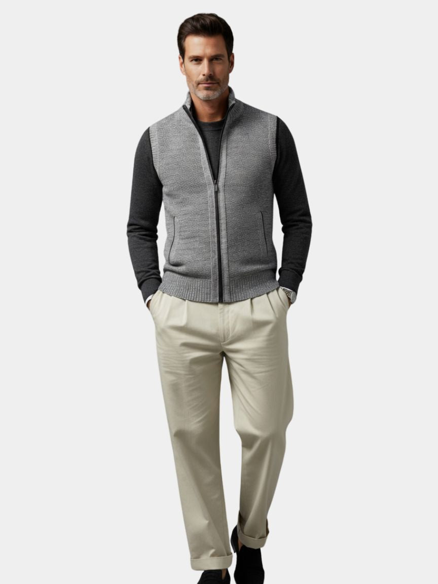 Elegant Vest with Full Zip