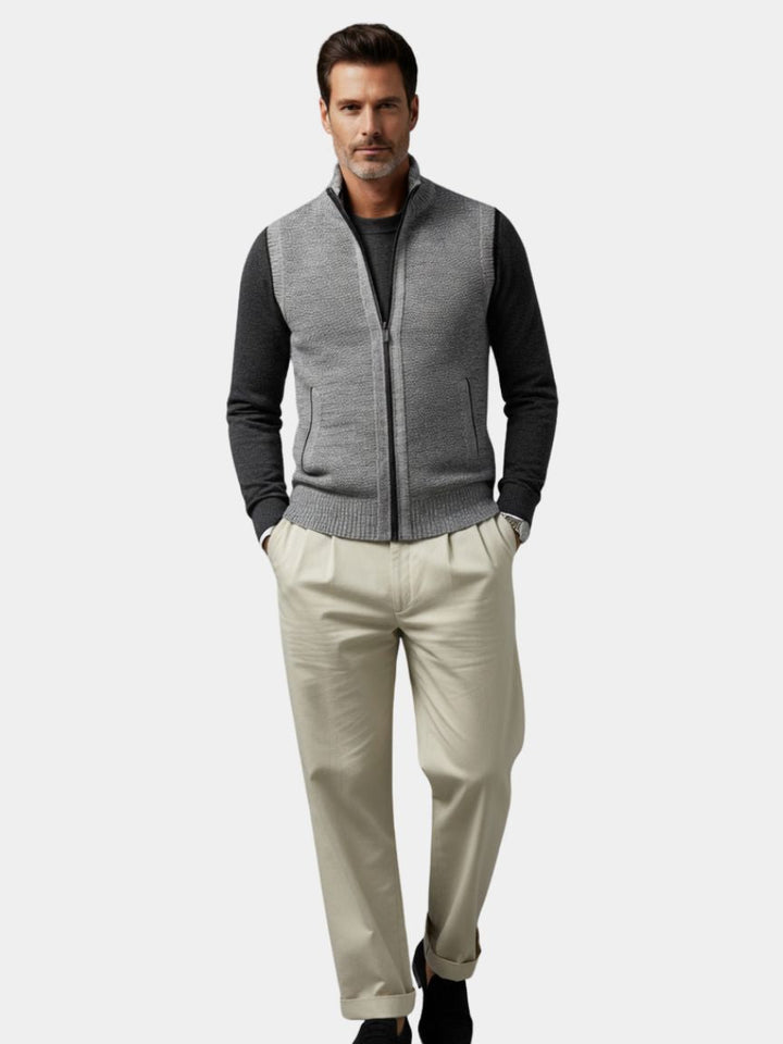 Elegant Vest with Full Zip