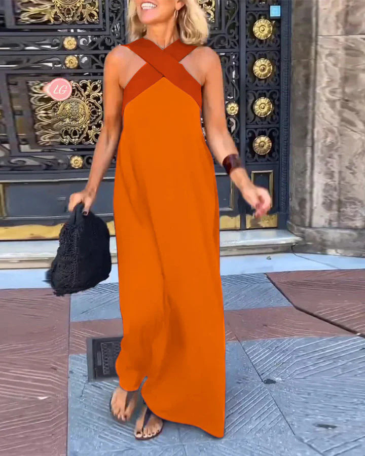 CHARLOTTE | DRESS WITH CROSSED CUT