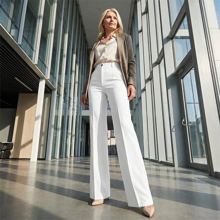 ELINORA | Chic high-waisted trousers with a flattering fit for work and elegant occasions