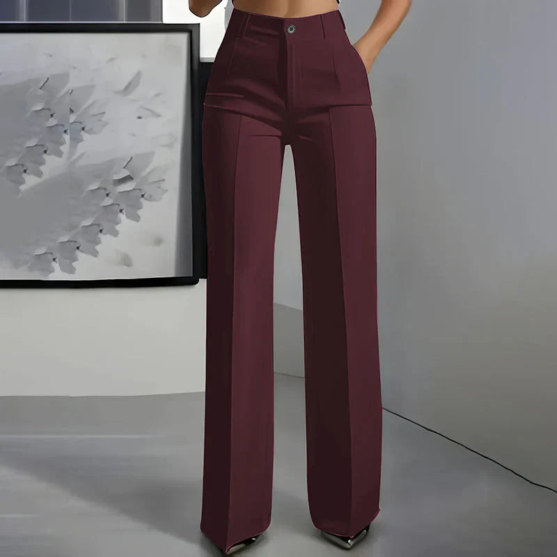 ELINORA | Chic high-waisted trousers with a flattering fit for work and elegant occasions