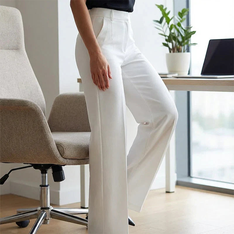ELINORA | Chic high-waisted trousers with a flattering fit for work and elegant occasions