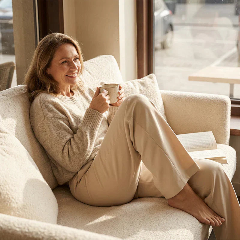 ELINORA | Chic high-waisted trousers with a flattering fit for work and elegant occasions