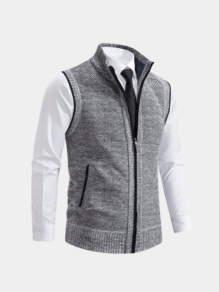 Elegant Vest with Full Zip