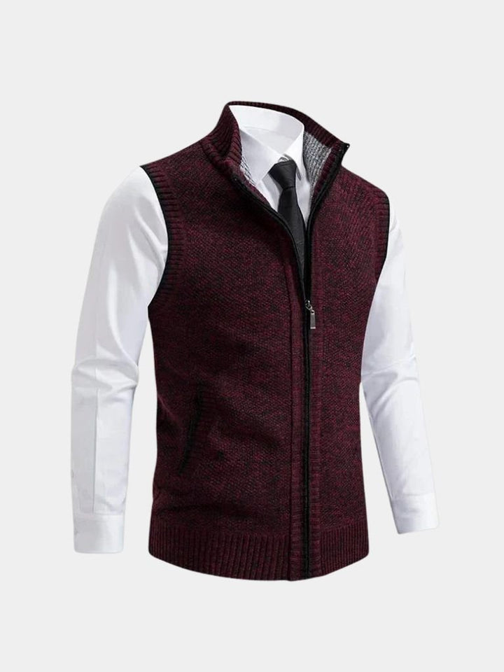 Elegant Vest with Full Zip