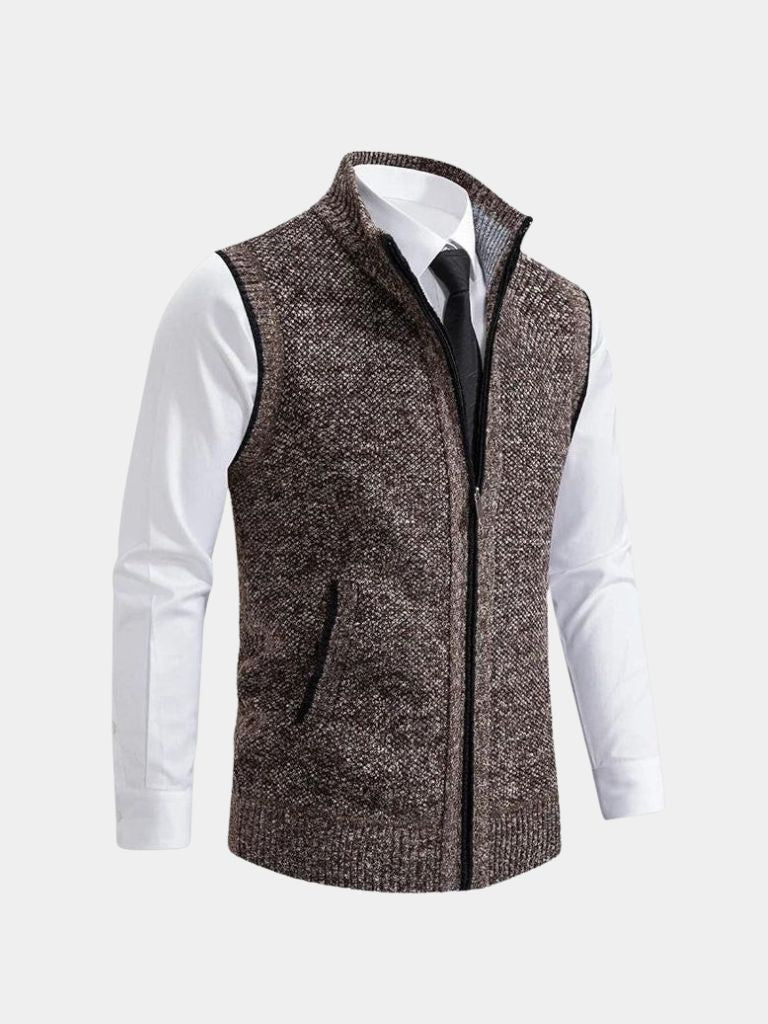Elegant Vest with Full Zip