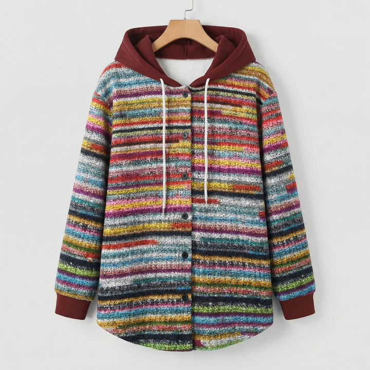 HIGHLAND PLAID HOODED COAT