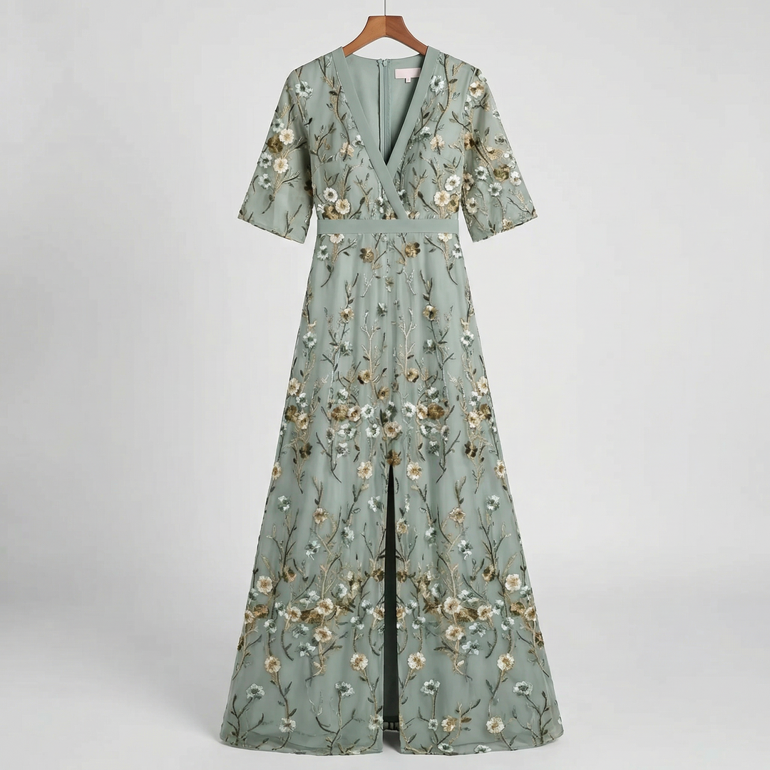 MARISA ELEGANT FLORAL DRESS