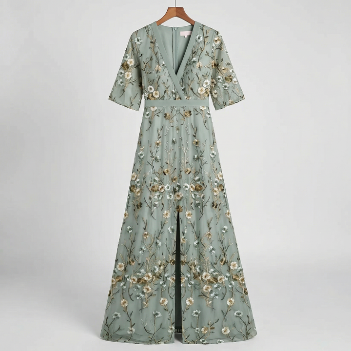 MARISA ELEGANT FLORAL DRESS