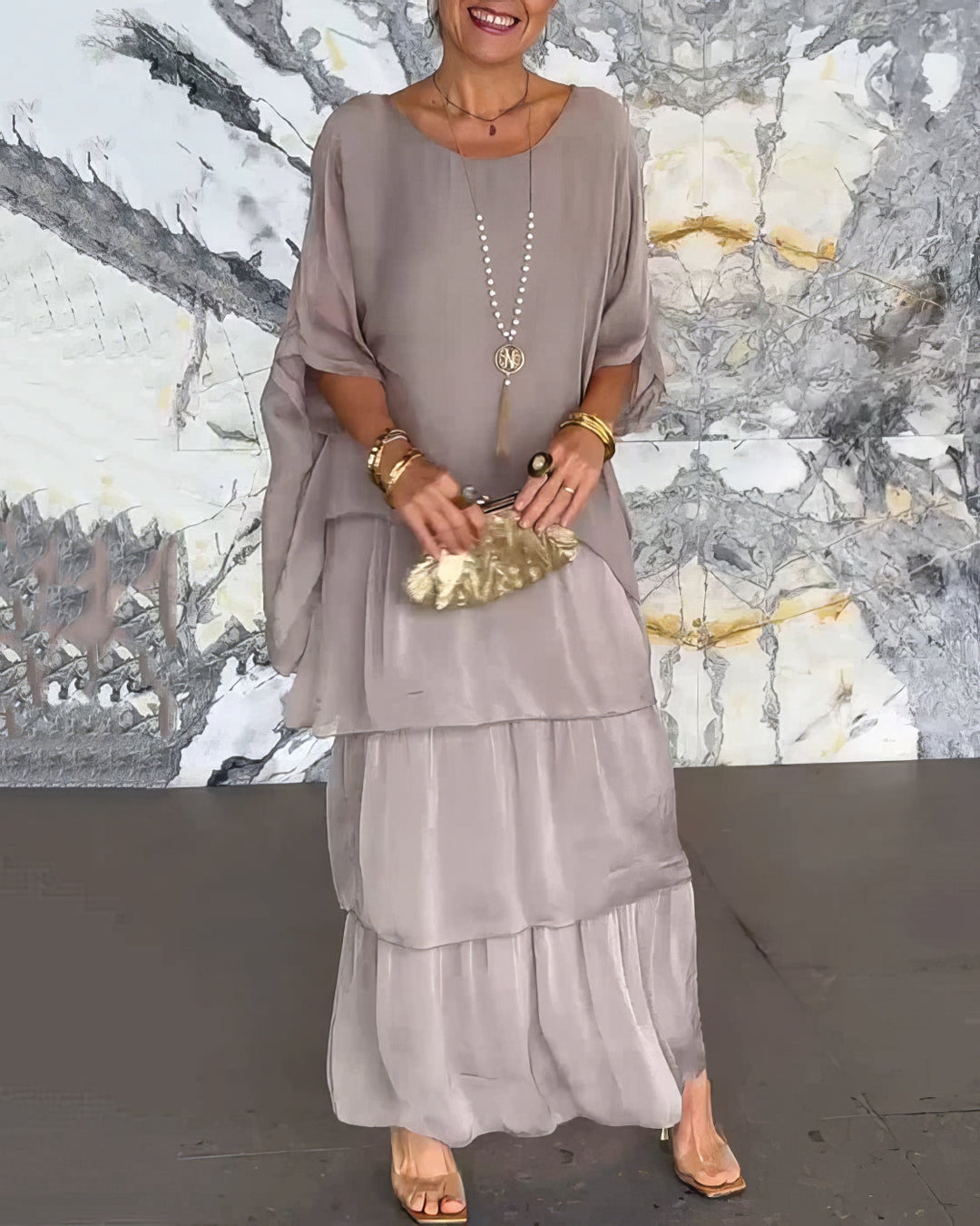 Caroline | Elegant Maxi Dress Comfortable for All Occasions