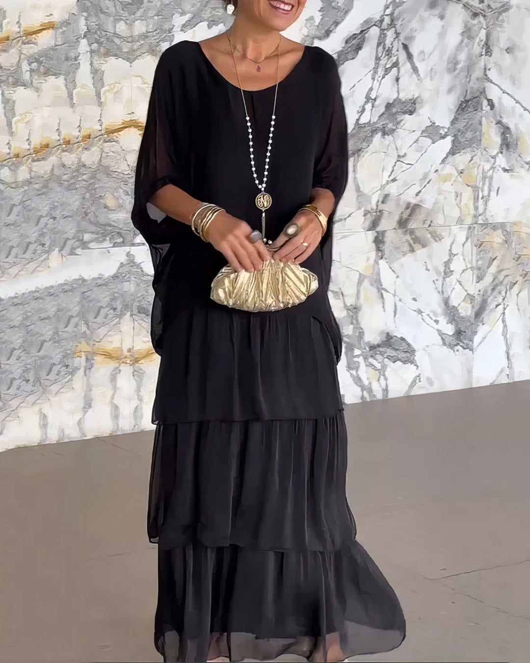 Caroline | Elegant Maxi Dress Comfortable for All Occasions