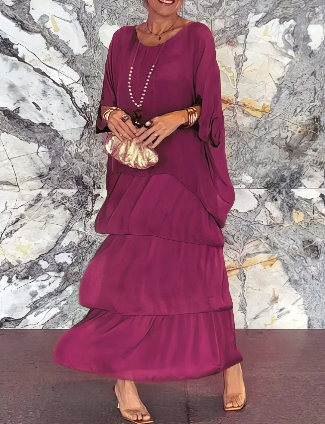 Caroline | Elegant Maxi Dress Comfortable for All Occasions